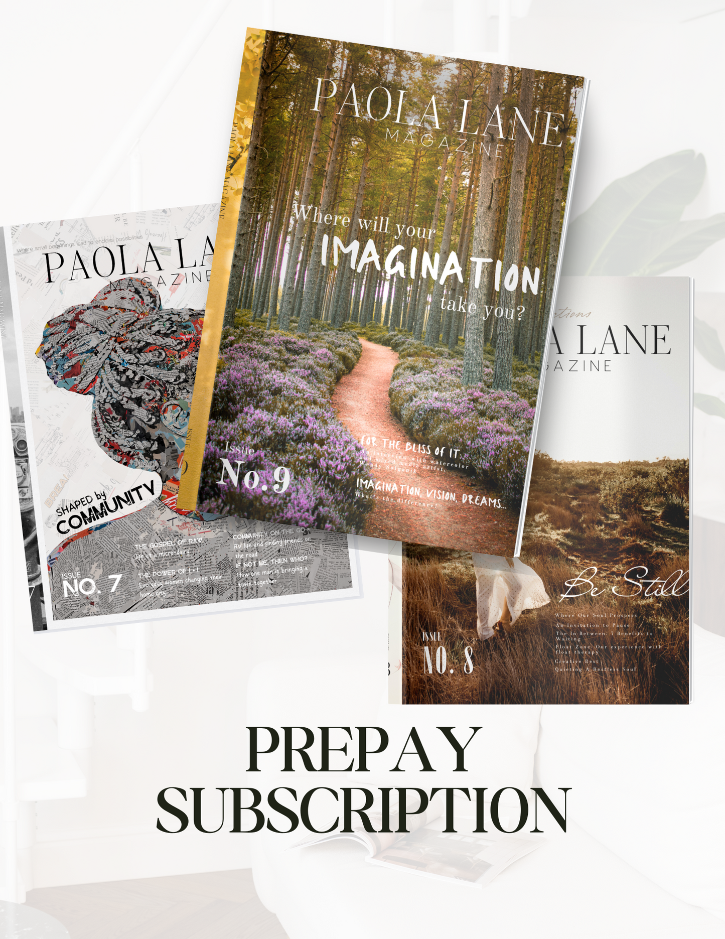 SUBSCRIBE- Prepay Paola Lane Magazine